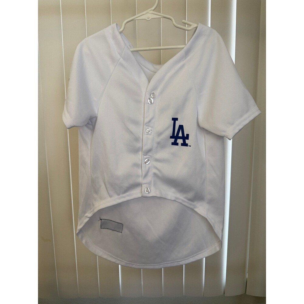 Dog MLB Los Angeles Dodgers Shohei Ohtani #17 White Jersey Size X-large